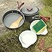 EZOWare Camping Cookware Mess Kit 8 Piece, Lightweight Aluminum Cookware Cooking Pan Pot Set for Outdoor Backpacking Camping Hiking Picnic