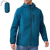 ACCNUO Rain Jacket Men Waterproof Lightweight Mens Rain Jackets Waterproof With Hood Raincoat for Cycling Hiking Camping