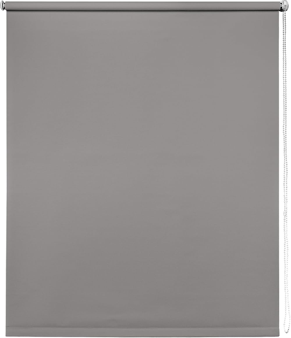 New Edge Blinds Thermal Blackout Roller Blind Light Grey 60cmx165cm