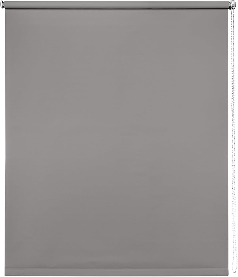 New Edge Blinds Thermal Blackout Roller Blind Light Grey 60cmx165cm
