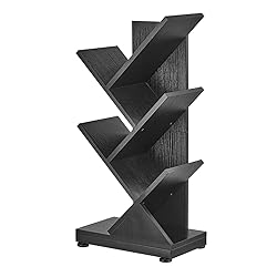 ruboka 5-Shelf Tree Bookshelf, 5 Tier Floor