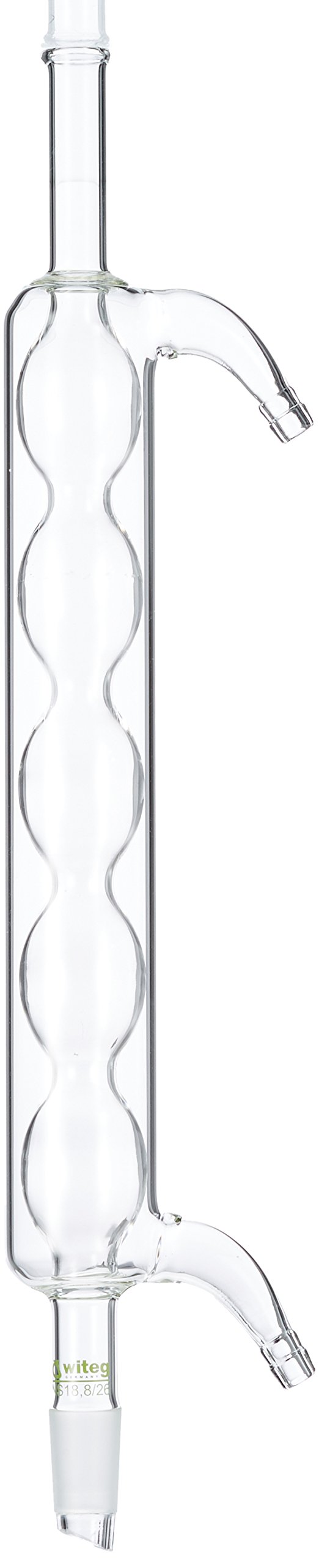 Witeg 1 722 250 Allihn Cooler, Borosilicate Glass, Clear Glass