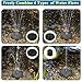 Solar Fountain Pump with LED Lights, Snowflake Shape 2.4W Free Standing Bird Bath Fountain Water Pump, Outdoor Floating Fountain Pump Kit for Garden, Pool, Pond, Patio Ideal Decoration, 8.7