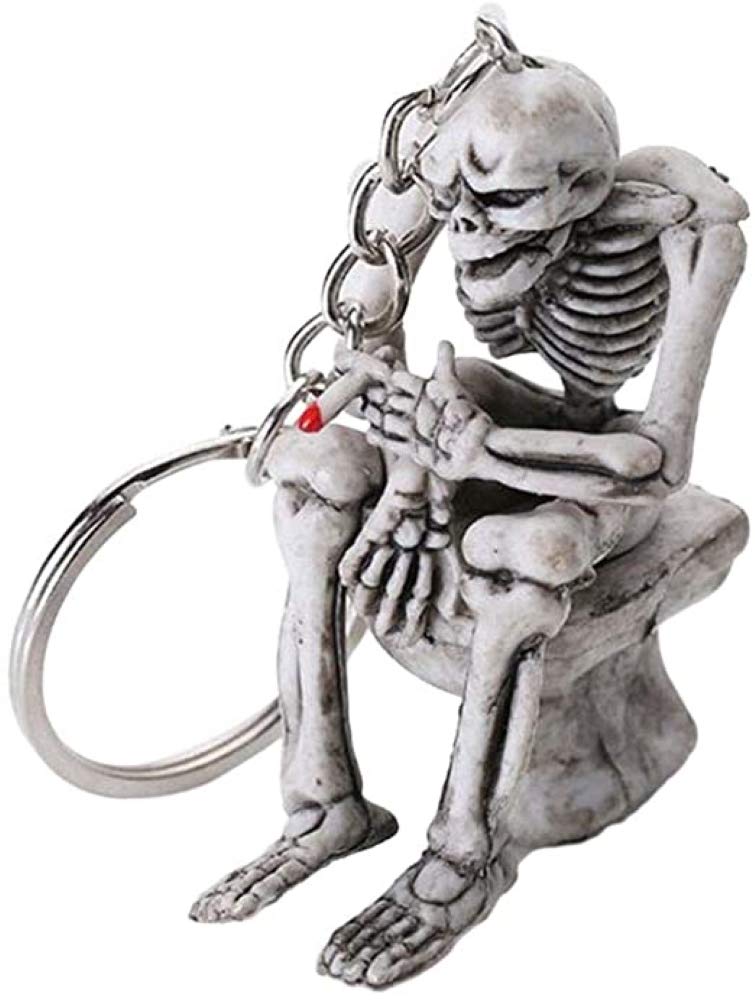 Promotech Deadly Diamonds Cool Skeleton Plastic Keychain for Men and Boys