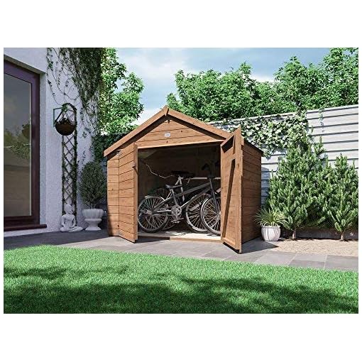 Dunster House 6.7x3.4FT Outdoor Bike Shed Fully Pressure Treated Garden