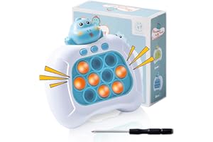 RARIPIDA Pop Light Up Game, Handheld Fidget Light-up Pop Toys for Kids 6-12, Push Pop Sensory Toys, Stress Relief Pop Puzzle Game for Boy Girl