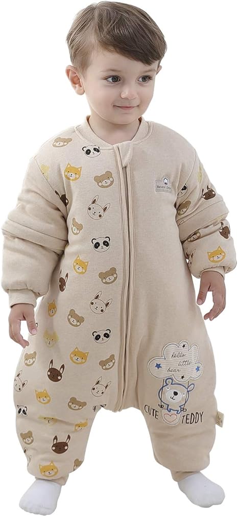 sleep sack with removable sleeves