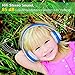 Kids Headphones Bluetooth Wireless 85db Volume Limited Childrens Headset, up to 6-8 Hours Play, Stereo Sound, SD Card Slot, Over-Ear and Build-in Mic Wireless/Wired Headphones for Boys Girls(Blue)thumb 1