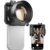 MIAO LAB 2X Telephoto Portrait Master Lens for iPhone, Samsung, Android - 50mm F1.05 Portrait Lens, 17mm Threaded Interface with Universal Clip for Portraits, Flowers, Food, Pets &amp; Night Scenes