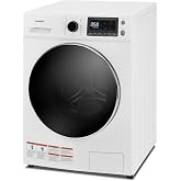 COMFEE&rsquo; 24" Washer and Dryer Combo 2.7 cu.ft 26lbs Washing Machine Steam Care, Overnight Dry, No Shaking Front Load Full-Automatic Machine, Dorm White