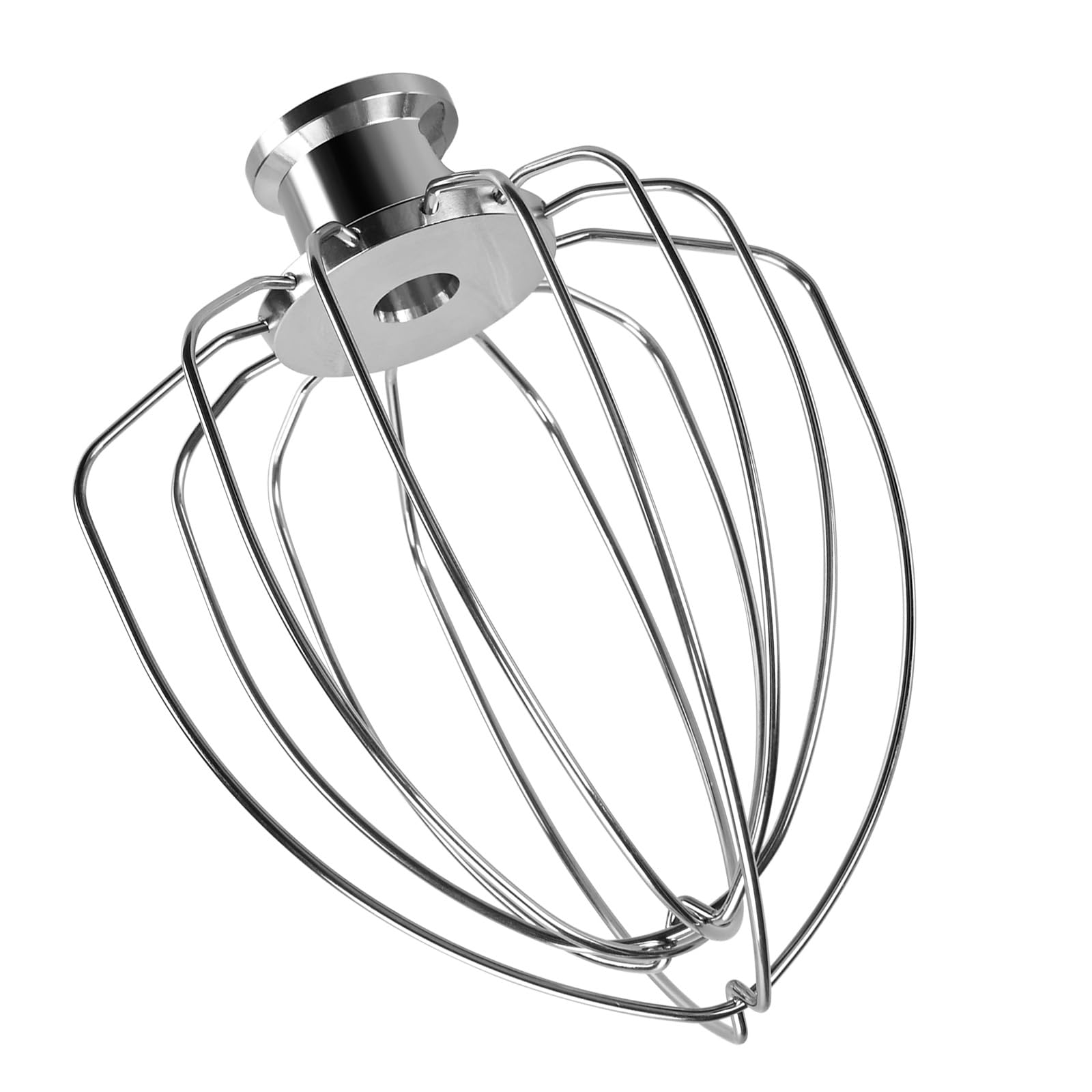 MMOBIEL 6-Wire Whip Attachment Replacement for KitchenAid 4.5-5 Qt Tilt-Head Mixers – Stainless Steel Whisk for K45, KSM15, KSM110, KSM103, KSM75, KN15, KSM90 – Egg Cream Batter Mayonnaise Mixer