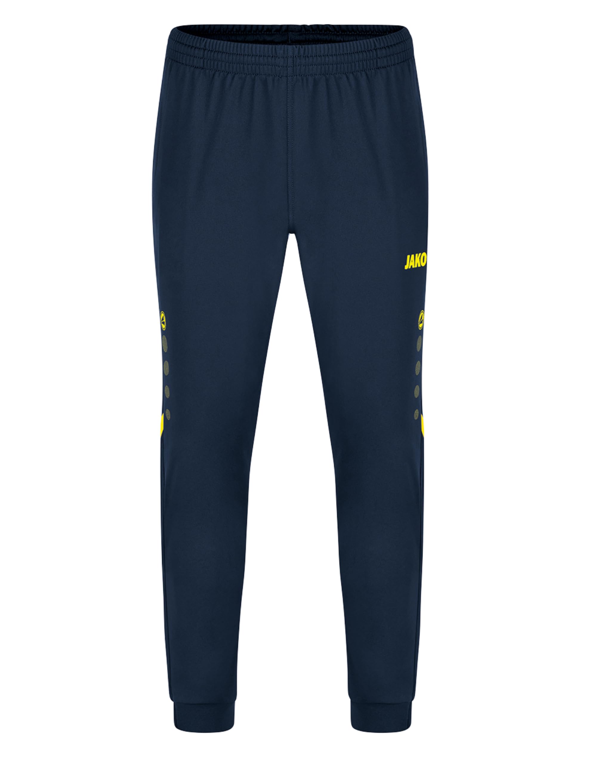 JAKO Challenge Women's Polyester Trousers Navy/Neon Yellow