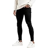 GINGTTO Men's Ripped Jeans Slim Fit Skinny Stretch Jeans Pants