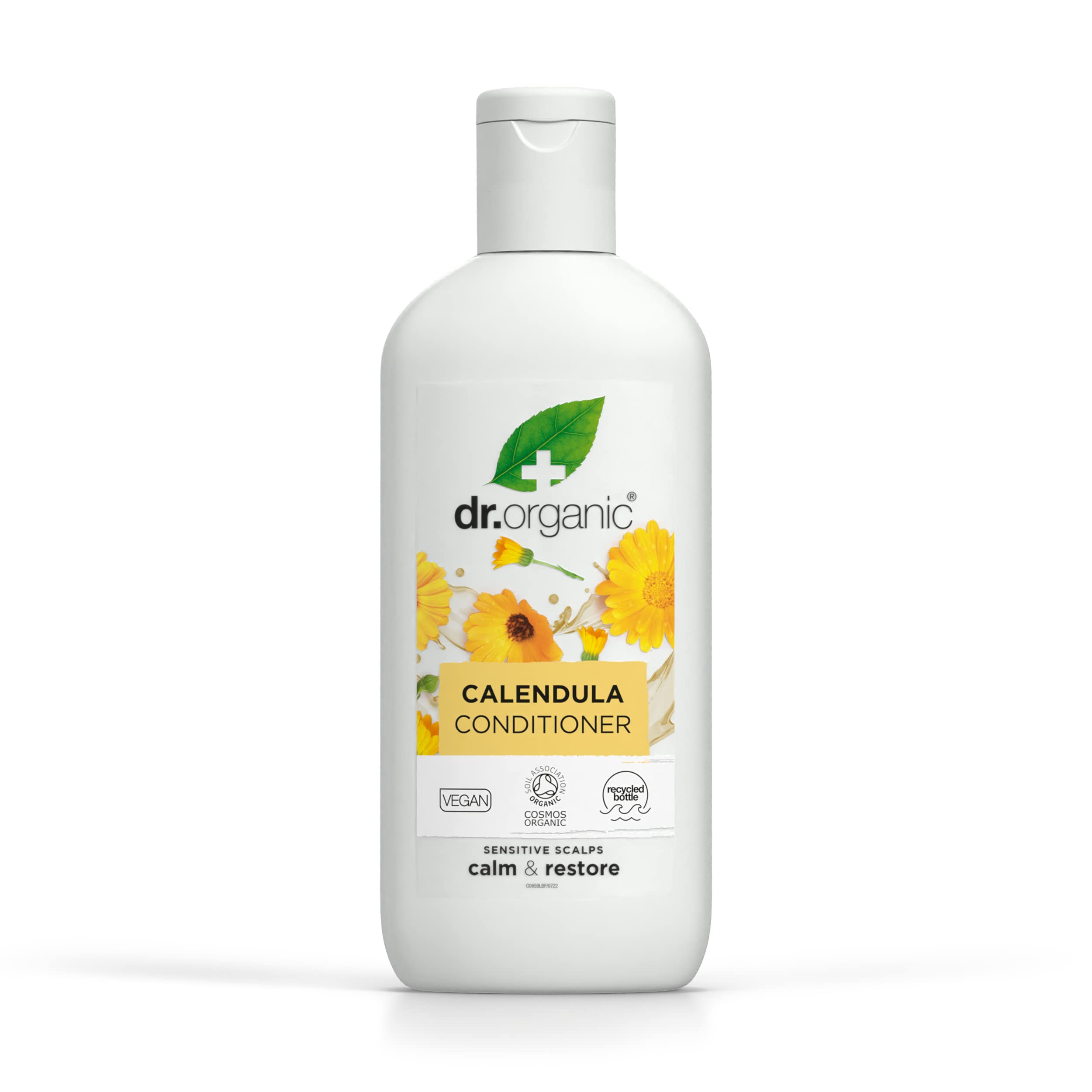 Dr Organic Calendula Conditioner, Fragrance Free, Sensitive Skin, Mens, Womens, Natural, Vegan, Cruelty-Free, Paraben & SLS-Free, Organic, 265ml, Packaging may vary