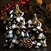 IMPRESS LIFE Christmas Snowflake String Lights Decorations, Silver Wire 10 ft 40 Cold White LEDs with Remote for Indoor Covered Outdoor, Wedding, Birthday, Bedroom, DIY Home Parties Ornaments Lighting