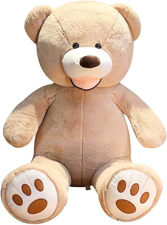 Amazon Milee ぬいぐるみ 特大 くま テディベア 可愛い熊 動物 大きい くまぬいぐるみ 熊縫い包み Bigbear クマ抱き枕 お祝い ふわふわぬいぐるみ お誕生日プレゼント 100cm ブラウン ぬいぐるみ おもちゃ