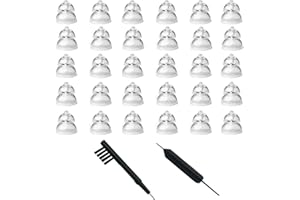 ANICO MiniFit Power Domes for Oticon Hearing Aids - 8mm Replacement Domes for Oticon Mini RITE Hearing Aids with Cleaning Brush Tools Kit and Carry Case (8mm)