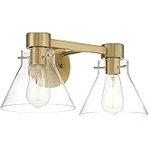 DESIGNERS FOUNTAIN Willow Creek 2-Lights Vanity Light Fixture, 16.5 Inch Wall Mount Sconce for Bathroom, Bedroom or Mirror, B