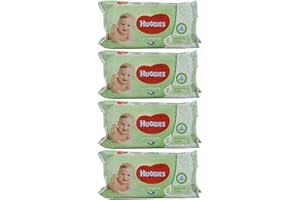 Huggies Baby Wipes Natural Care with Aloe Vera, 56 Count (Pack of 4)