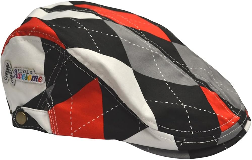 Royal & Awesome Diamonds in The Rough Argyle Patterned Unisex Golf Flat