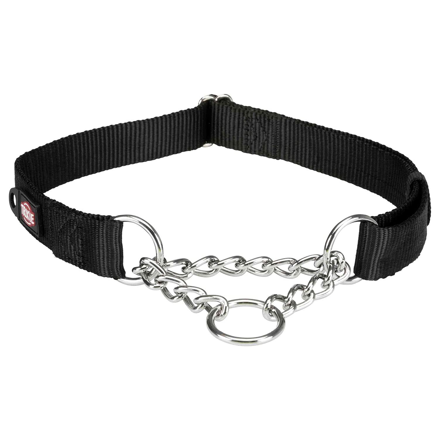 Trixie Premium Semi-Choke Dog Collar, Large/X-Large(45-70cm/25mm), Black