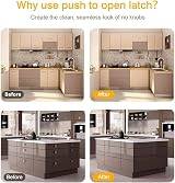 Tsudoku Heavy Duty Push Latch 4 Pack Push to Open Cabinet Door Magnetic Catch view 6