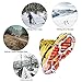 RENHAIGY Traction Ice Cleats Crampons Ice Snow Grips for Hiking Walking Climbing Fishing Jogging with Anti-Slip Microspikes Stainless Steel Spikes