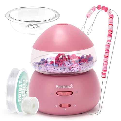 Beadact Electric Bead Spinner, 2-in-1 Clay Beads Spinner with Beading  Needles, Seed Bead Spinner for Bracelets Making kit, Craft Gift in Kuwait 