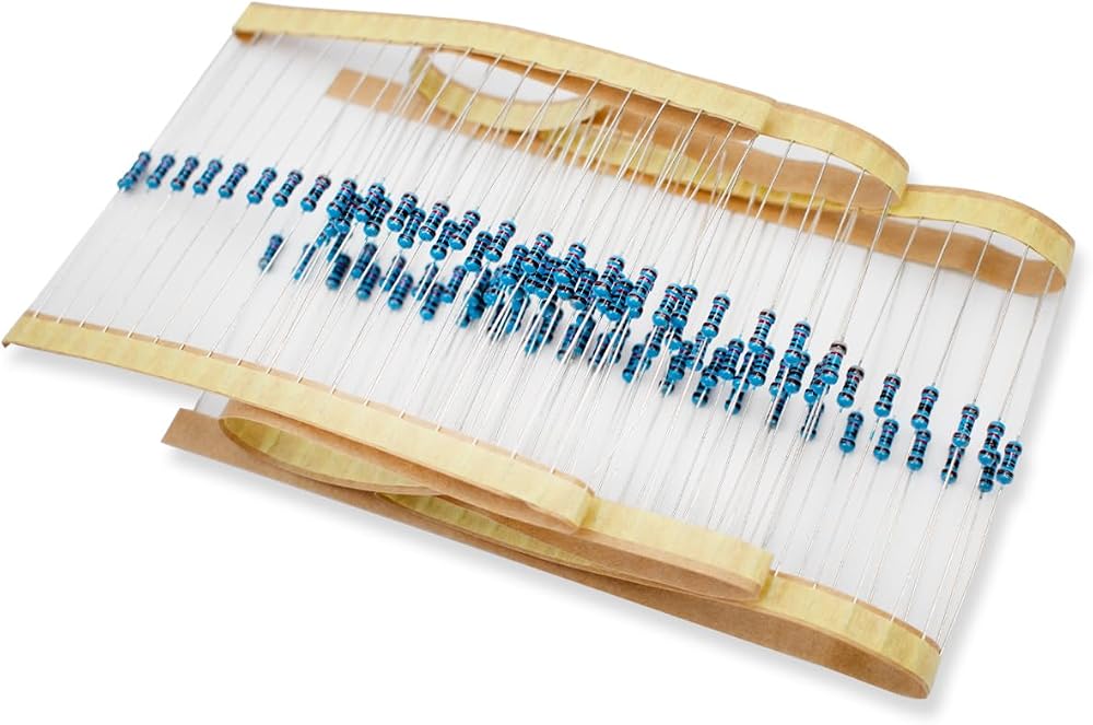 Innfeeltech 100Pcs 120 Ohm 1% Metal Film Resistors 1/4W Kit