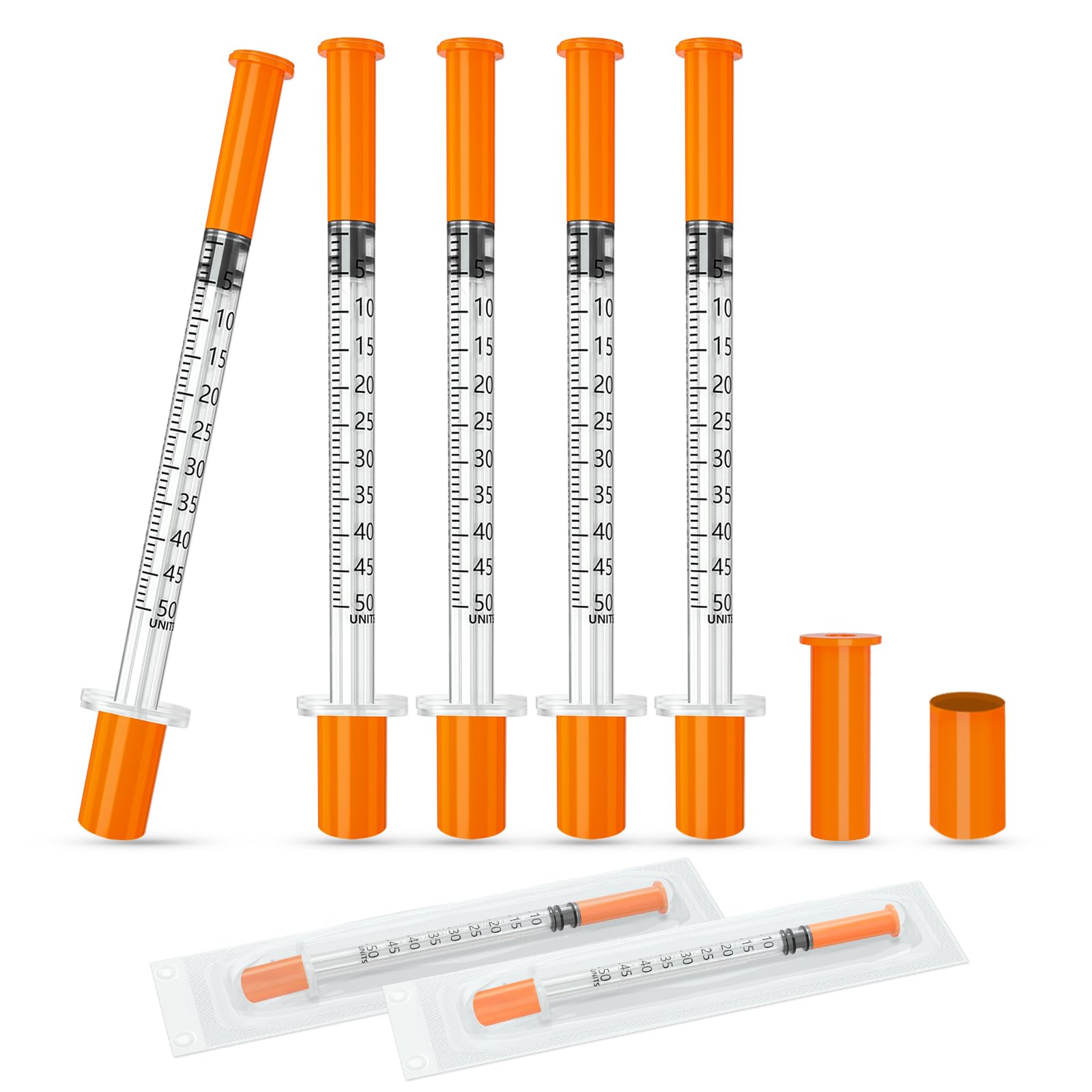 Photo 1 of 0.5ml Syring 30G 5/16" 8mm, Lab Tools Individually Wrapped 100 Pack