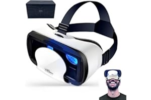 VR Headset, Virtual Reality Headset for Kids and Adults, Universal 3D VR Glasses Play 3D Video Game Movie, Compatible with 5-