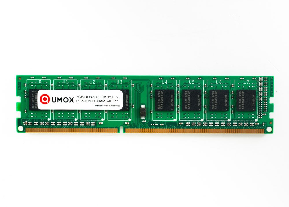QUMOX 2GB DDR3 1333 1333MHz PC3-10600 PC-10600 (240 PIN) DIMM MEMORY