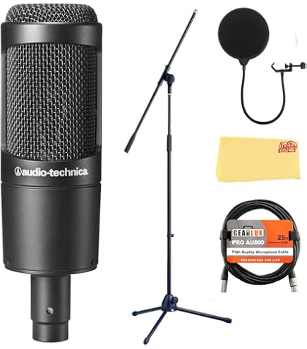 Amazon.com: Audio-Technica AT2035 Cardioid Condenser Microphone
