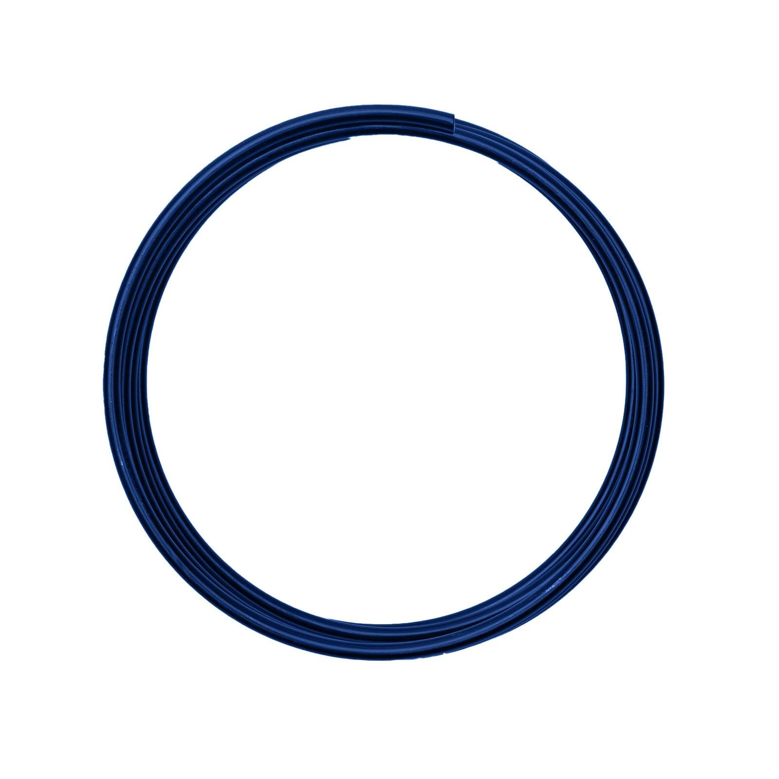 Vaessen Creative Aluminium Craft Wire 6.6 ft (2 m) x 0.16" (4 mm) Royal Blue - Flexible Metallic Wire for Crafting, Flower Arranging, Jewellery Making and Modelling