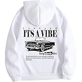 COZYEASE Women's Leopard Number Print Hoodie Long Sleeve Drawstring Graphic Sweatshirts Loose Pullover Tops