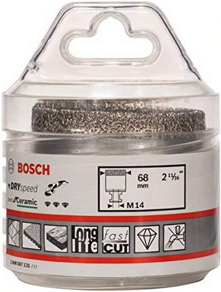 Bosch 1x PRO Multi Material Dry Diamond Core Cutters for Bore 22.23 and Small Angle Grinders (for Tiles Hard tiles