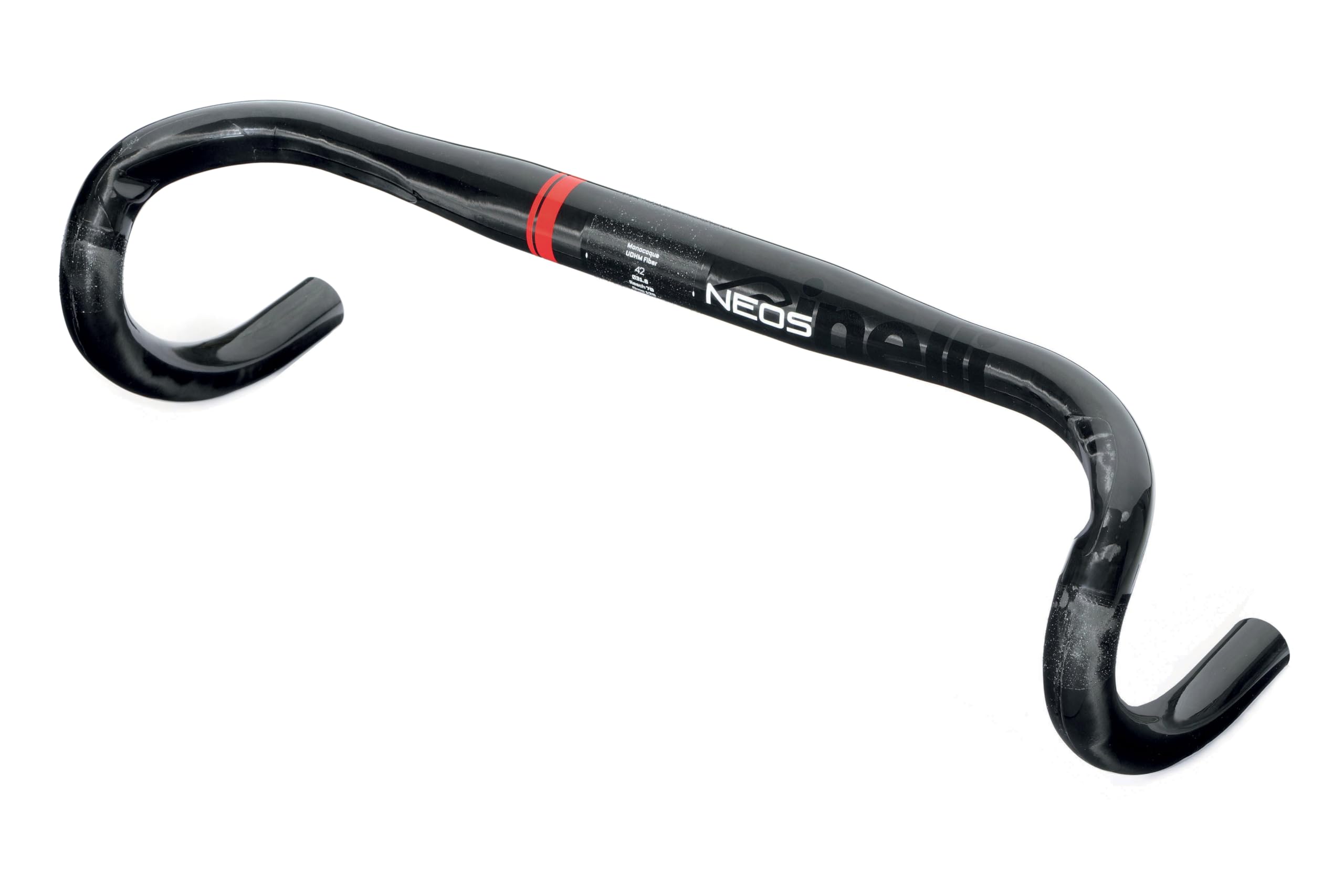 Cinelli Neos Drop Handlebars, Black/Red, 42cm