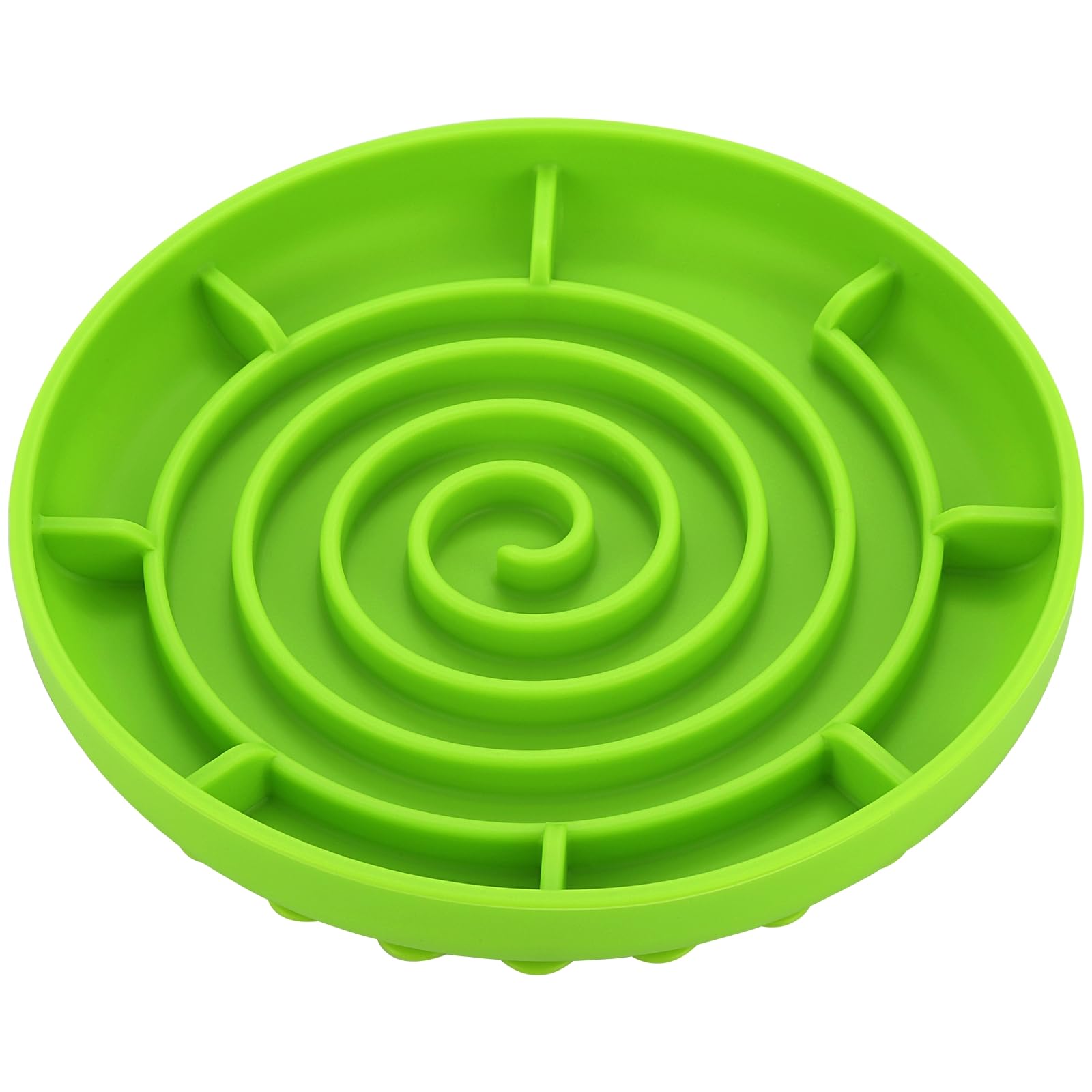 Slow Feeder Dog Bowl,Doweiss Soft Rubber Silicon Slow Eating Dog Bowls Non Slip Puzzle Healthy Eating Bowl for Pets