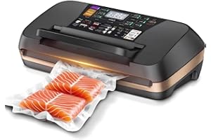 95kPa Vacuum Sealer Machine, 10-IN-1 Modes Powerful Full Automatic Food Vacuum Sealer with Cutter,1 Bag Roll,10 Pre-cut Bags 