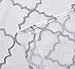 MIUCO White Sheer Curtains Embroidery Trellis Design Grommet Curtains 95 Inches Long for French Doors 2 Panels (2 x 37 Wide x 95