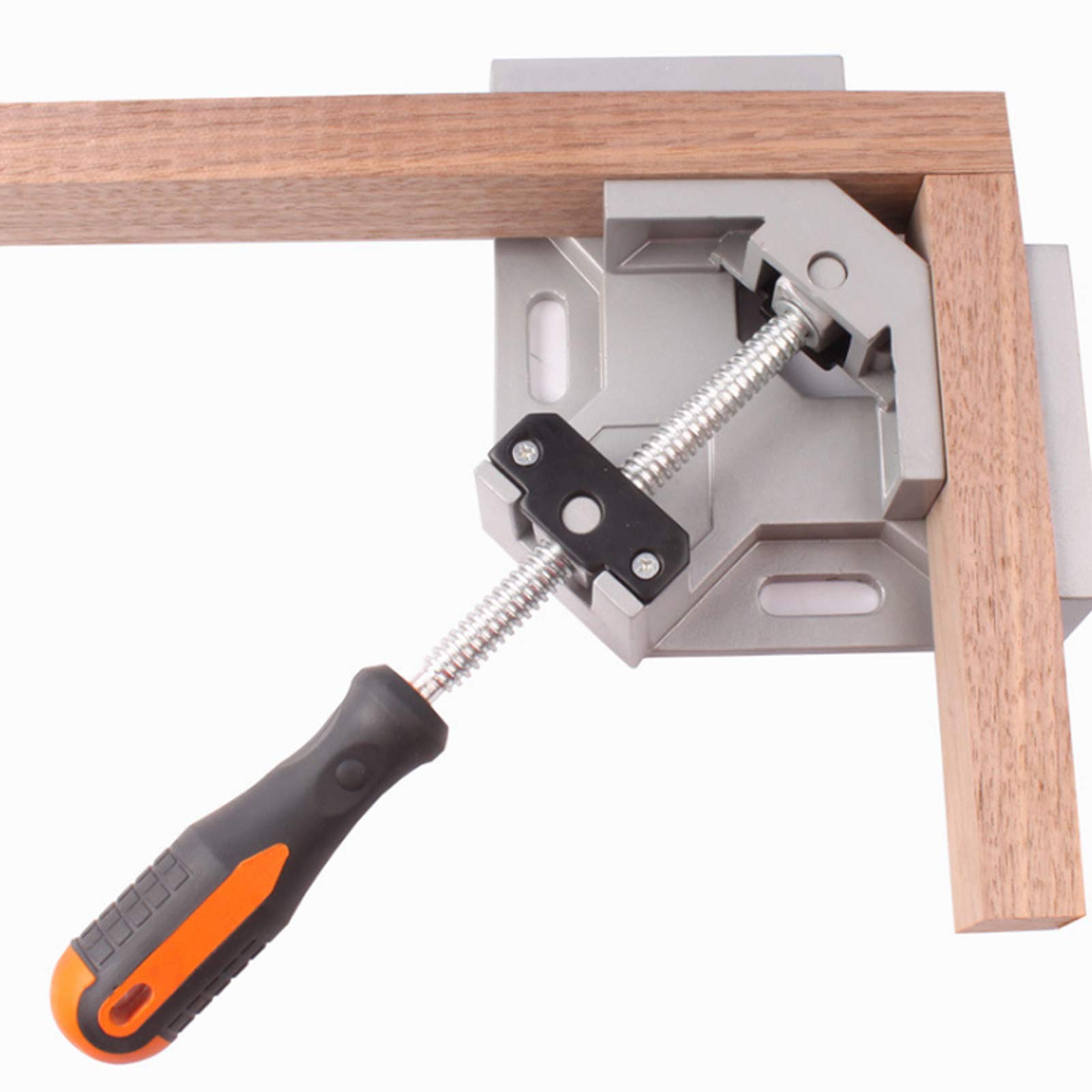 Candeon 90 Degree Angle Clamp - Single Handle Corner Vice Adjustable Swing Benchs Tool Angle Welding Clamp Corner Clamp Tools Woodworking Tool for Carpenter Welding Wood-Working Professional DIY