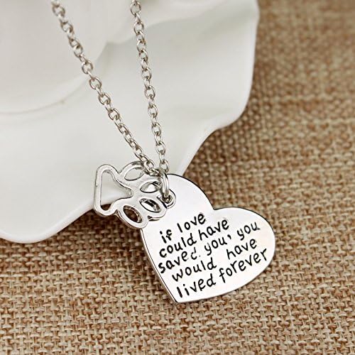 LOSS OF A PET HEART AND PAW PRINT NECKLACE