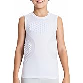 DEVOROPA Youth Boys Baseball Chest Protector Compression Shirts Padded Rib Heart Sternum Football Softball Rugby