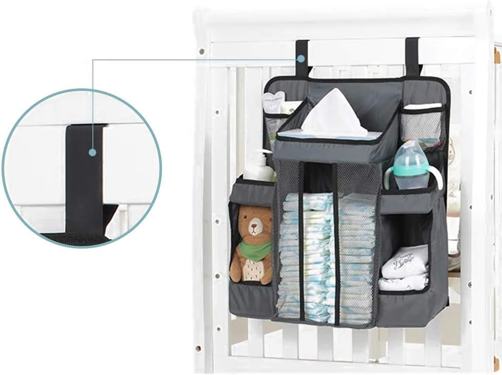 Yunhigh Bebe Couche Caddie Organisateur Suspendus Porte Couches Empileur Pepiniere Organisateur De Rangement Pour Table A Langer Lit Bebe Organiseurs Bebe Puericulture