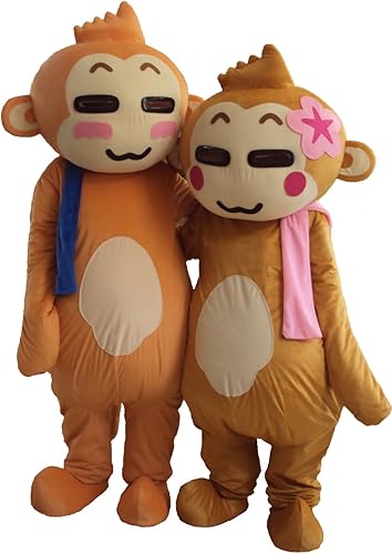 Amazon 幸せカップルおサル 楽しい着ぐるみ イベントにどうぞ コスプレ 仮装 通販