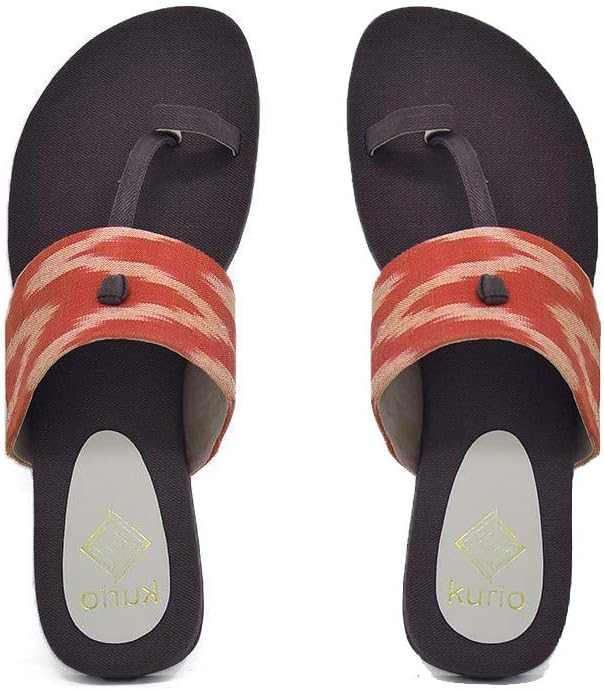 Kurio Perfect Pair of Salmon Casual Flat Slippers for Women's/Ladies in Brown