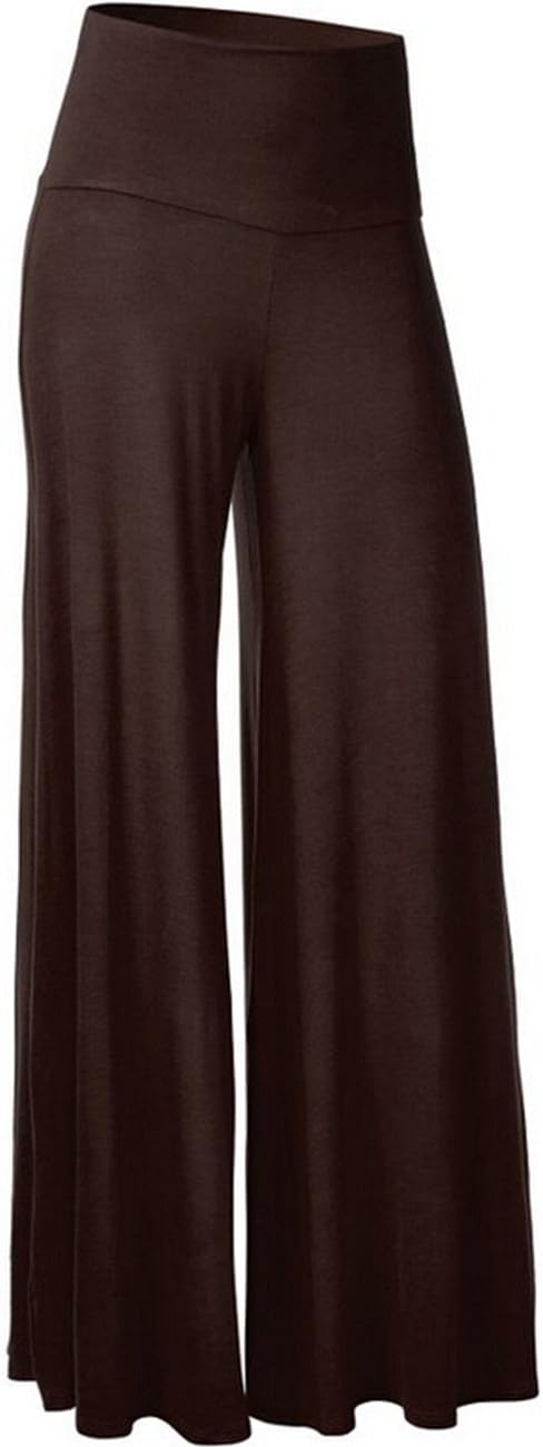 Emma Women's Yoga Gym Sport Lounge Legging Trousers Classic High Waist Wide Leg Palazzo Pants