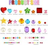 JOLCEEY 3034pcs Gem Stickers Rhinestone Self Adhesive Gems DIY Crafts view 2