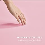 Bedsure Double Fitted Sheet Deep 16in Pocket 135x190 Pink Microfiber view 4