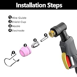 AG60P Plasma Cutter Torch Consumables, 26Pcs